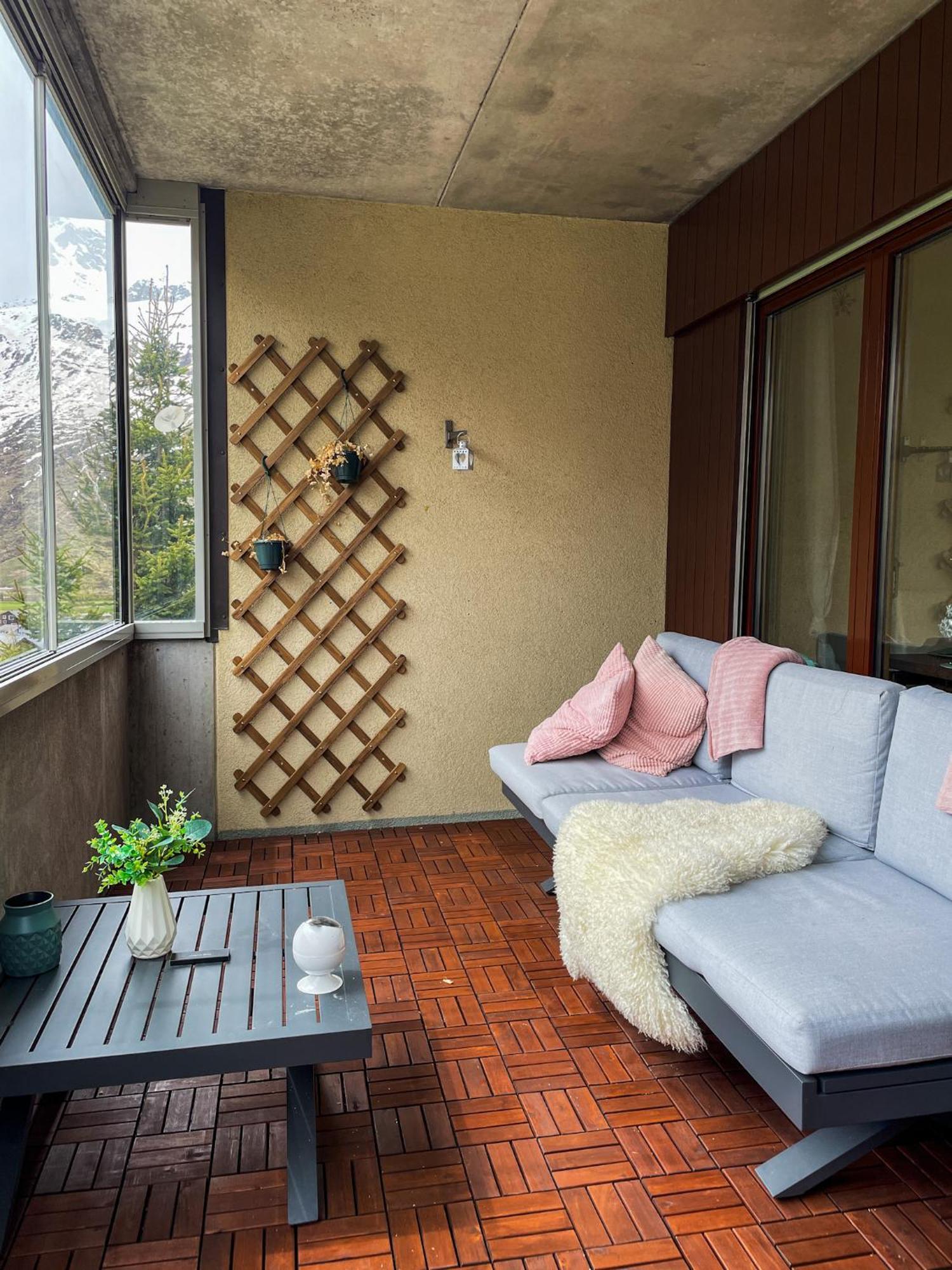 Top Modernes Apartment Im Herzen Von Andermatt Balkon & Bergblick מראה חיצוני תמונה