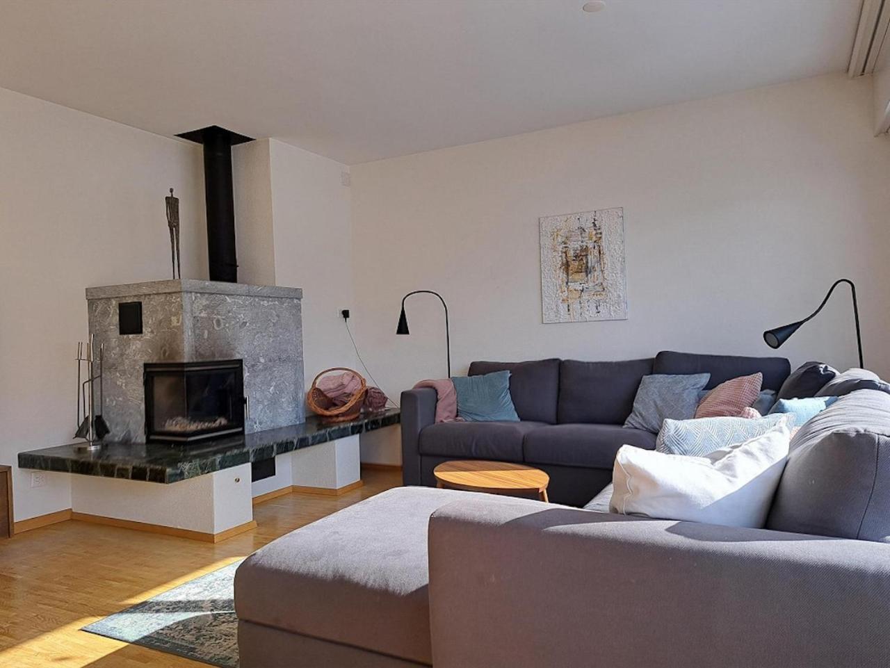 Top Modernes Apartment Im Herzen Von Andermatt Balkon & Bergblick מראה חיצוני תמונה